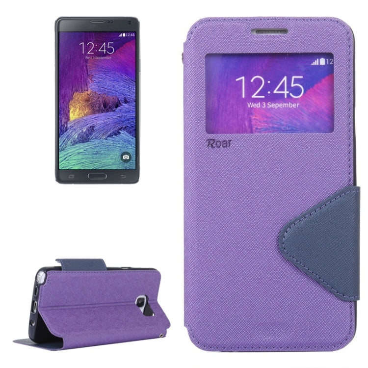 Cross Texture Horizontal Flip Leather Case with Holder & Card Slot for Galaxy Note 5 / N920