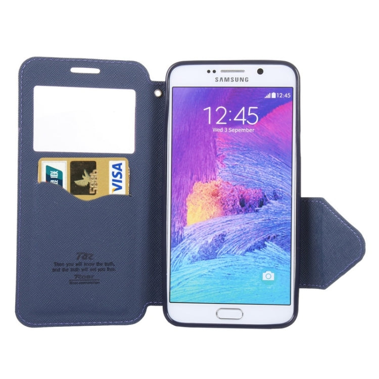 Cross Texture Horizontal Flip Leather Case with Holder & Card Slot for Galaxy Note 5 / N920