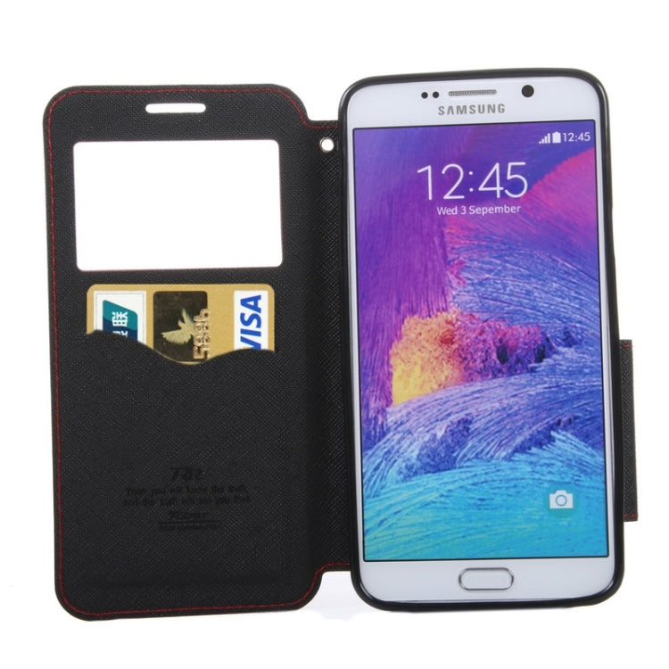 Cross Texture Horizontal Flip Leather Case with Holder & Card Slot for Galaxy Note 5 / N920
