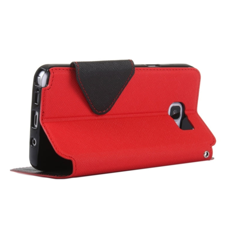 Cross Texture Horizontal Flip Leather Case with Holder & Card Slot for Galaxy Note 5 / N920
