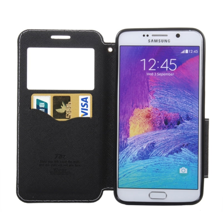 Cross Texture Horizontal Flip Leather Case with Holder & Card Slot for Galaxy Note 5 / N920