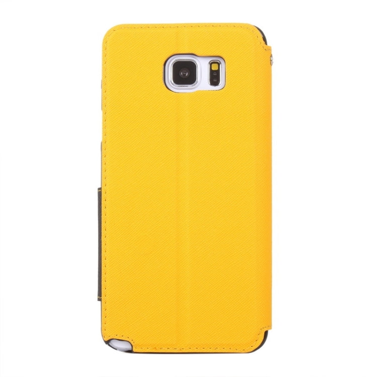 Cross Texture Horizontal Flip Leather Case with Holder & Card Slot for Galaxy Note 5 / N920