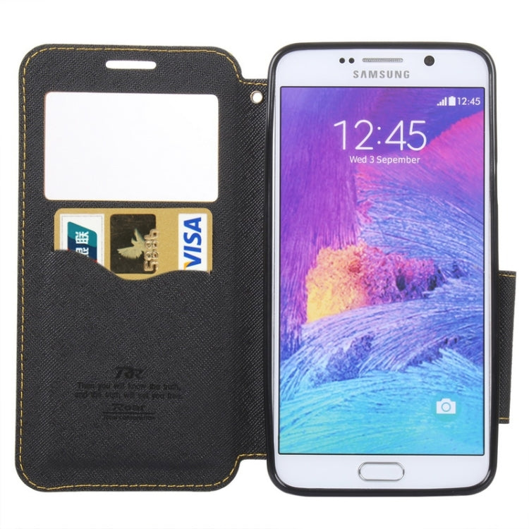 Cross Texture Horizontal Flip Leather Case with Holder & Card Slot for Galaxy Note 5 / N920