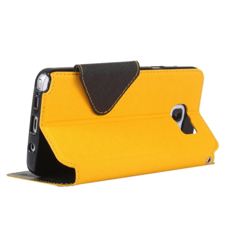 Cross Texture Horizontal Flip Leather Case with Holder & Card Slot for Galaxy Note 5 / N920