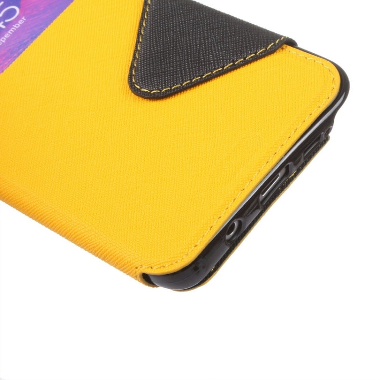 Cross Texture Horizontal Flip Leather Case with Holder & Card Slot for Galaxy Note 5 / N920