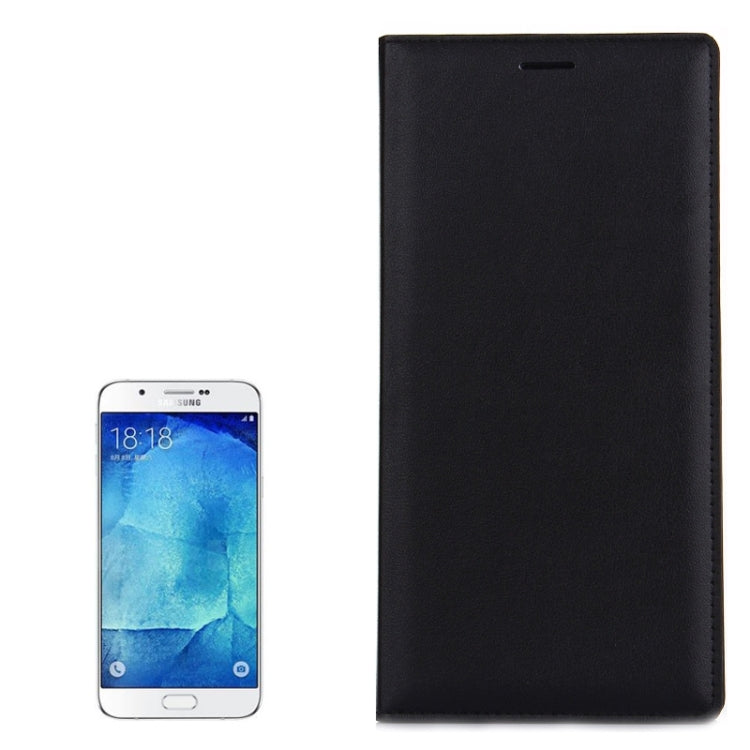 Litchi Texture Horizontal Flip Leather Case with Card Slot for Galaxy A8 / A800