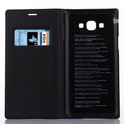 Litchi Texture Horizontal Flip Leather Case with Card Slot for Galaxy A8 / A800