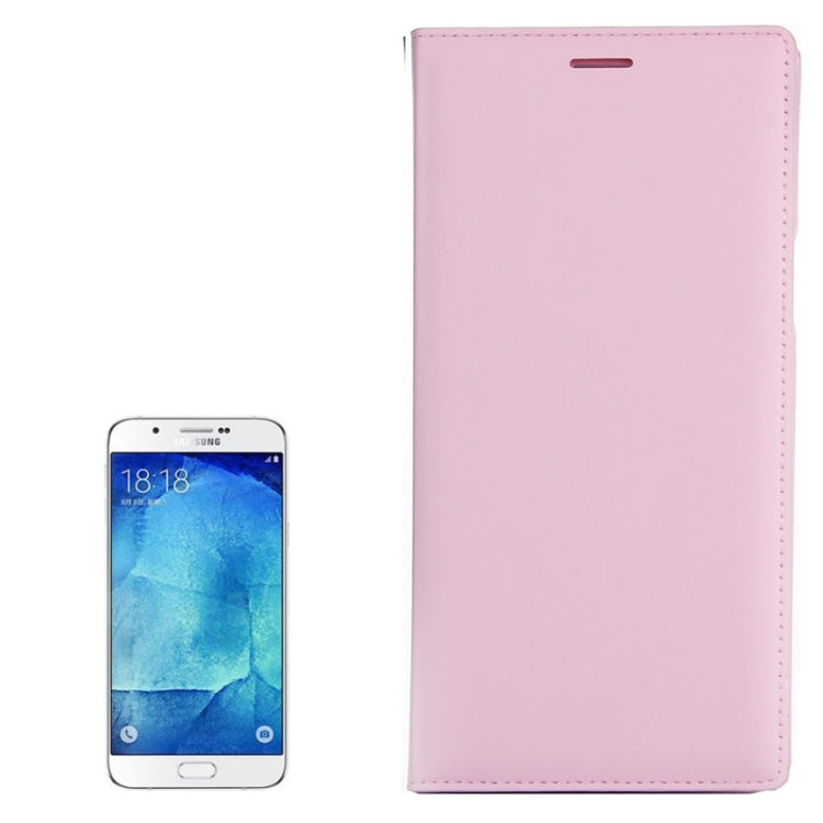 Litchi Texture Horizontal Flip Leather Case with Card Slot for Galaxy A8 / A800