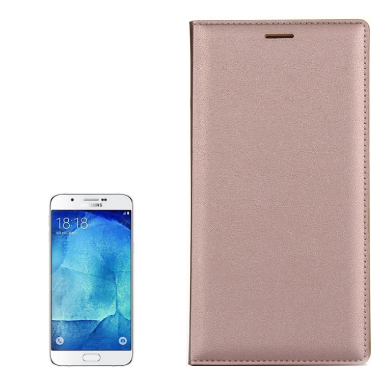 Litchi Texture Horizontal Flip Leather Case with Card Slot for Galaxy A8 / A800