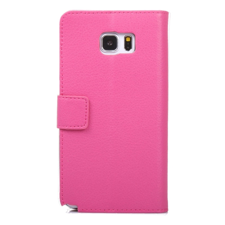 Litchi Texture Horizontal Flip Leather Case with Holder & Card Slots & Wallet for Galaxy Note 5 / N920