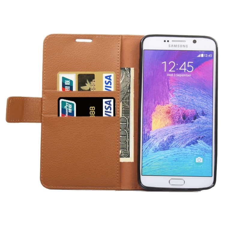 Litchi Texture Horizontal Flip Leather Case with Holder & Card Slots & Wallet for Galaxy Note 5 / N920