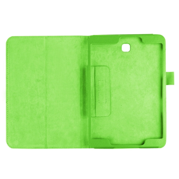 Litchi Texture Horizontal Flip Solid Color Smart Leather Case with Two-folding Holder & Sleep / Wake-up Function for Galaxy Tab S2 8.0 / T715