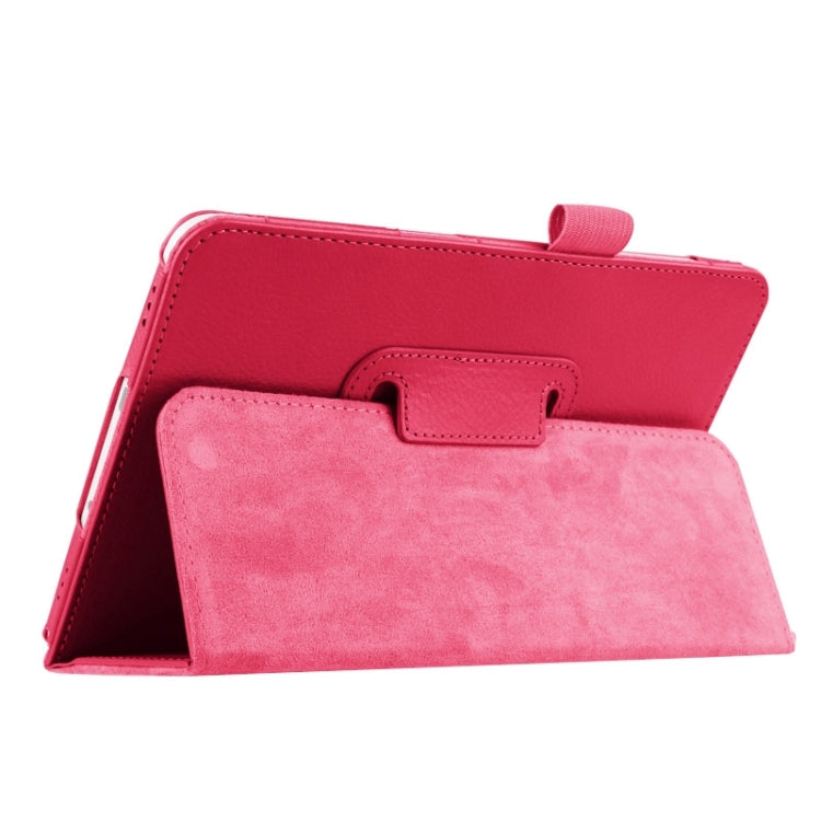 Litchi Texture Horizontal Flip Solid Color Smart Leather Case with Two-folding Holder & Sleep / Wake-up Function for Galaxy Tab S2 8.0 / T715