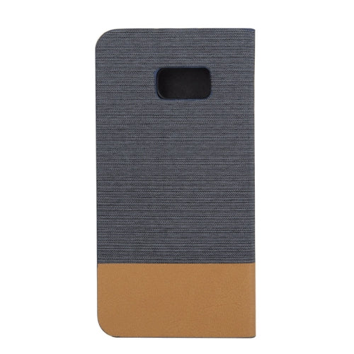 Canvas Texture Horizontal Flip Leather Case with Holder & Card Slots for Galaxy Note 5 Edge