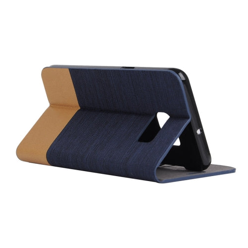 Canvas Texture Horizontal Flip Leather Case with Holder & Card Slots for Galaxy Note 5 Edge