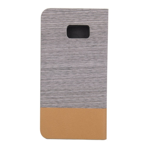 Canvas Texture Horizontal Flip Leather Case with Holder & Card Slots for Galaxy Note 5 Edge