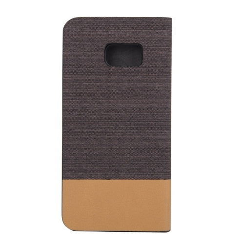 Canvas Texture Horizontal Flip Leather Case with Holder & Card Slots for Galaxy Note 5 Edge