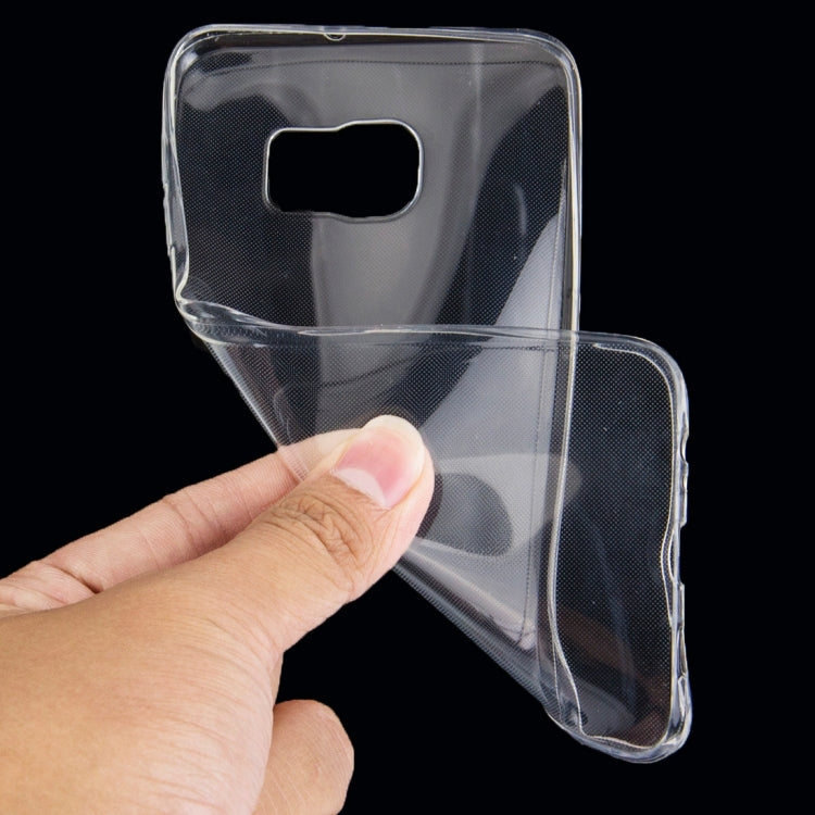 50 PCS for Galaxy S6 Edge+ / G928 0.75mm Ultra-thin Transparent TPU Protective Case