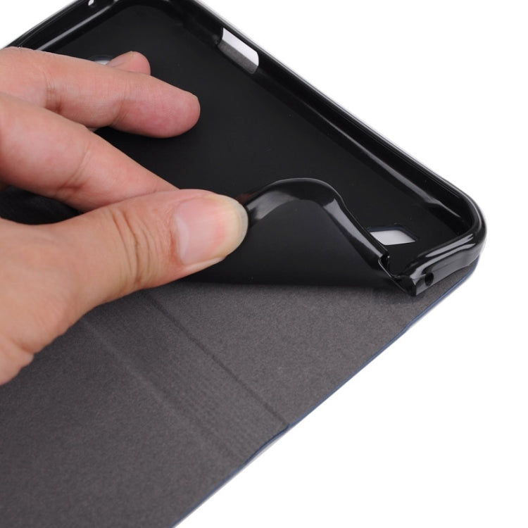 Canvas Texture Horizontal Flip Leather Case with Holder & Card Slots for Galaxy S6 Active / G890A
