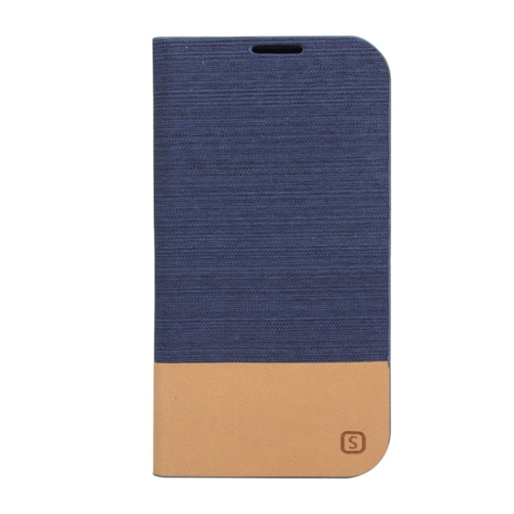 Canvas Texture Horizontal Flip Leather Case with Holder & Card Slots for Galaxy S6 Active / G890A