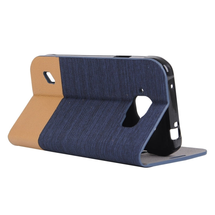 Canvas Texture Horizontal Flip Leather Case with Holder & Card Slots for Galaxy S6 Active / G890A