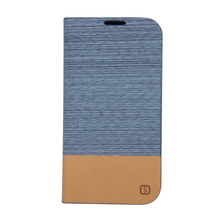 Canvas Texture Horizontal Flip Leather Case with Holder & Card Slots for Galaxy S6 Active / G890A