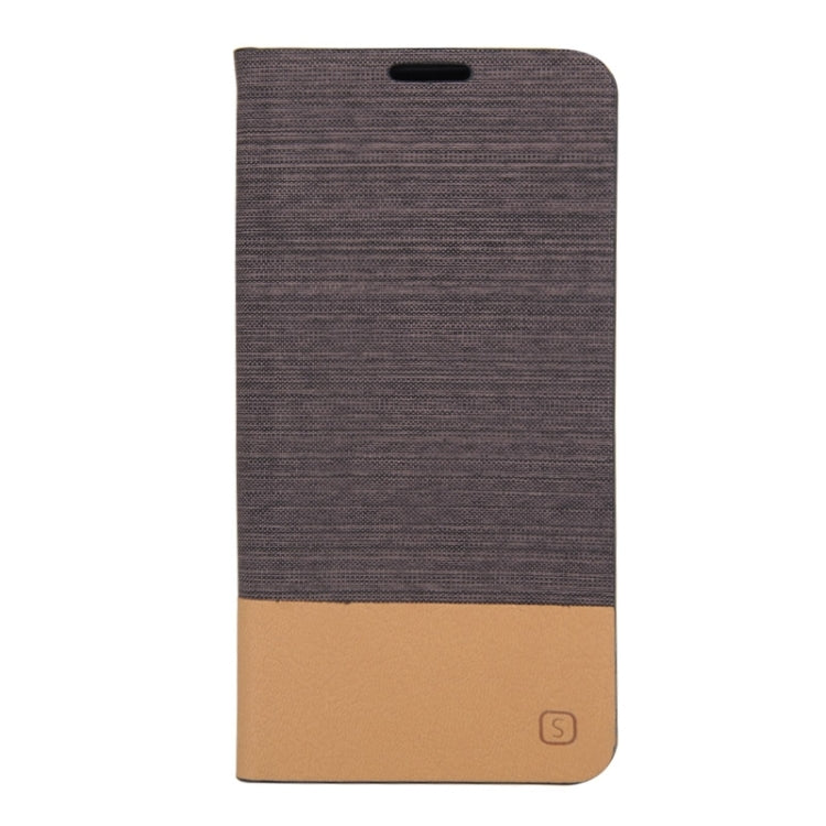 Canvas Texture Horizontal Flip Leather Case with Holder & Card Slots for Galaxy Note 5 / N9200