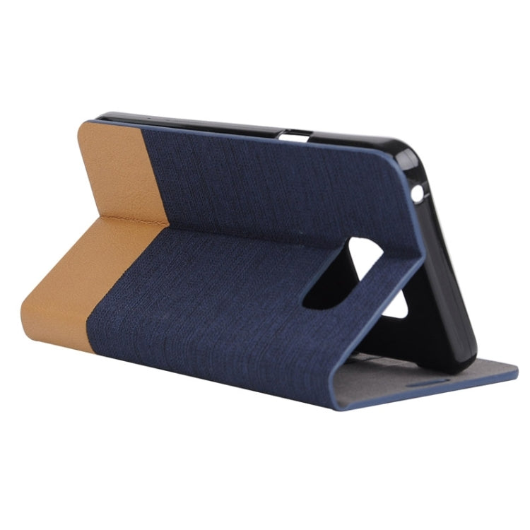 Canvas Texture Horizontal Flip Leather Case with Holder & Card Slots for Galaxy Note 5 / N9200
