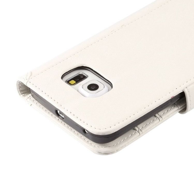 For Galaxy S6 Edge / G925 Wax Crazy Horse Texture Horizontal Flip Leather Case with Holder & Card Slots & Wallet & Photo Frame