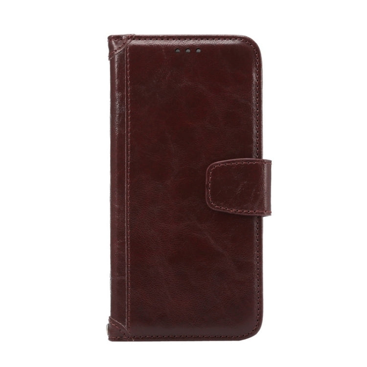 For Galaxy S6 Edge / G925 Wax Crazy Horse Texture Horizontal Flip Leather Case with Holder & Card Slots & Wallet & Photo Frame