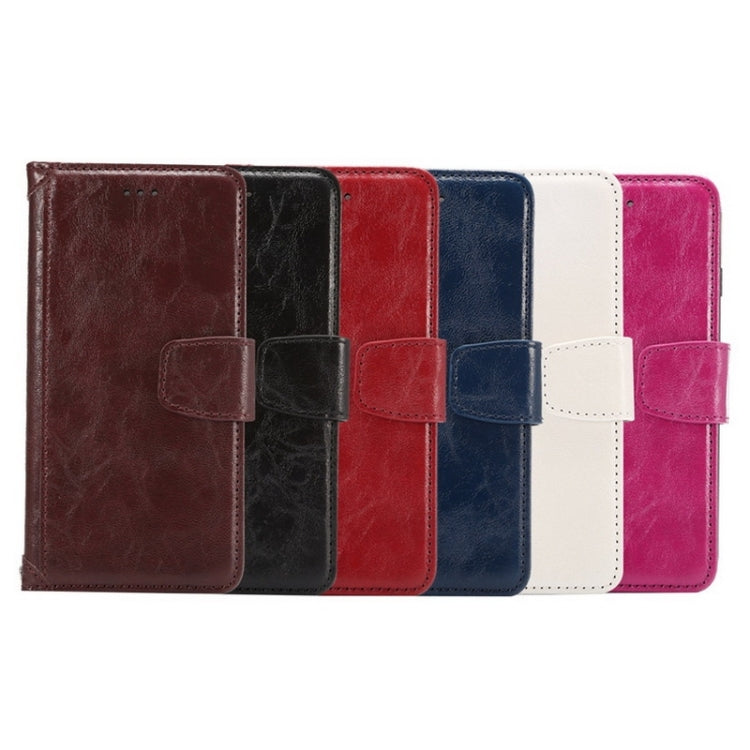 For Galaxy S6 Edge / G925 Wax Crazy Horse Texture Horizontal Flip Leather Case with Holder & Card Slots & Wallet & Photo Frame