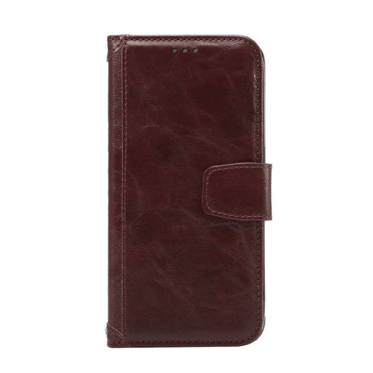 For Galaxy S6 / G920 Wax Crazy Horse Texture Horizontal Flip Leather Case with Holder & Card Slots & Wallet & Photo Frame