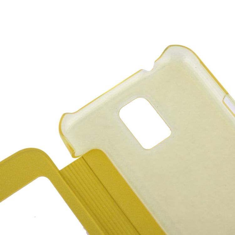 Horizontal Flip Leather Case with Call Display ID for Galaxy S5 mini / G800