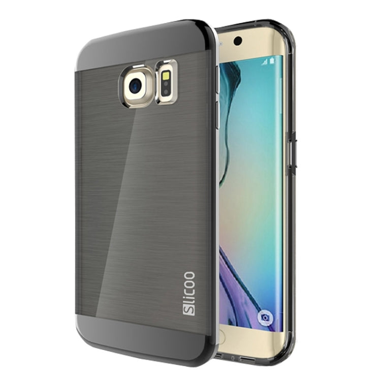Slicoo for Galaxy S6 Edge+ / G928 Brushed Texture Electroplating Combination Case