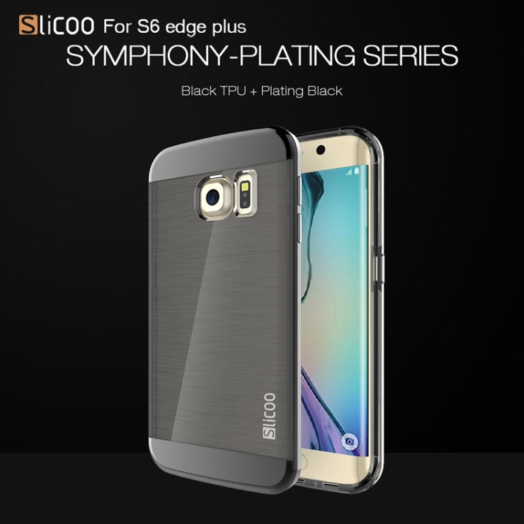 Slicoo for Galaxy S6 Edge+ / G928 Brushed Texture Electroplating Combination Case