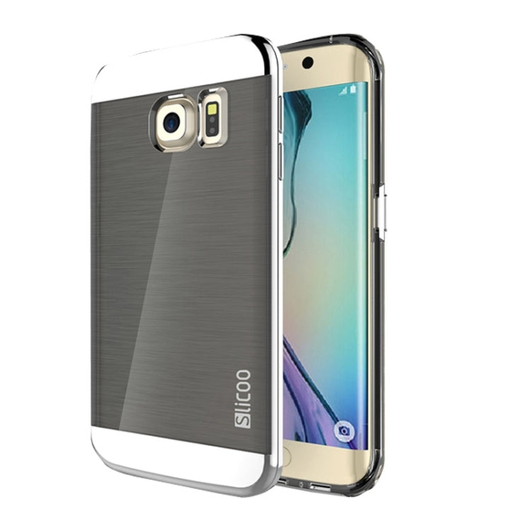Slicoo for Galaxy S6 Edge+ / G928 Brushed Texture Electroplating Combination Case