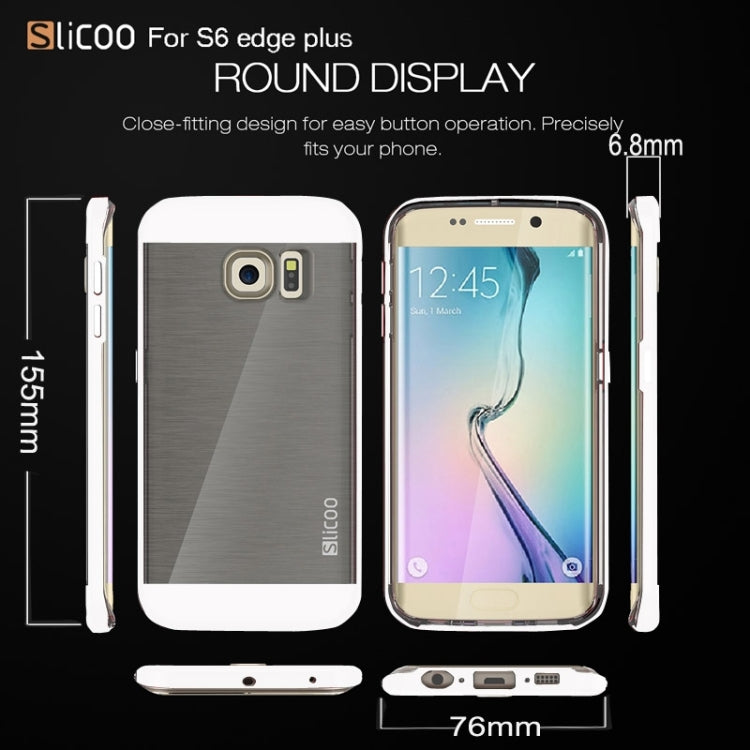 Slicoo for Galaxy S6 Edge+ / G928 Brushed Texture Electroplating Combination Case