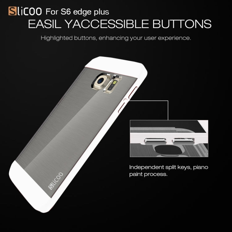 Slicoo for Galaxy S6 Edge+ / G928 Brushed Texture Electroplating Combination Case