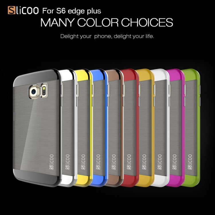 Slicoo for Galaxy S6 Edge+ / G928 Brushed Texture Electroplating Combination Case