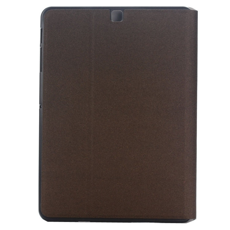 Frosted Texture Leather Case with Holder for Galaxy Tab S2 9.7 / T815