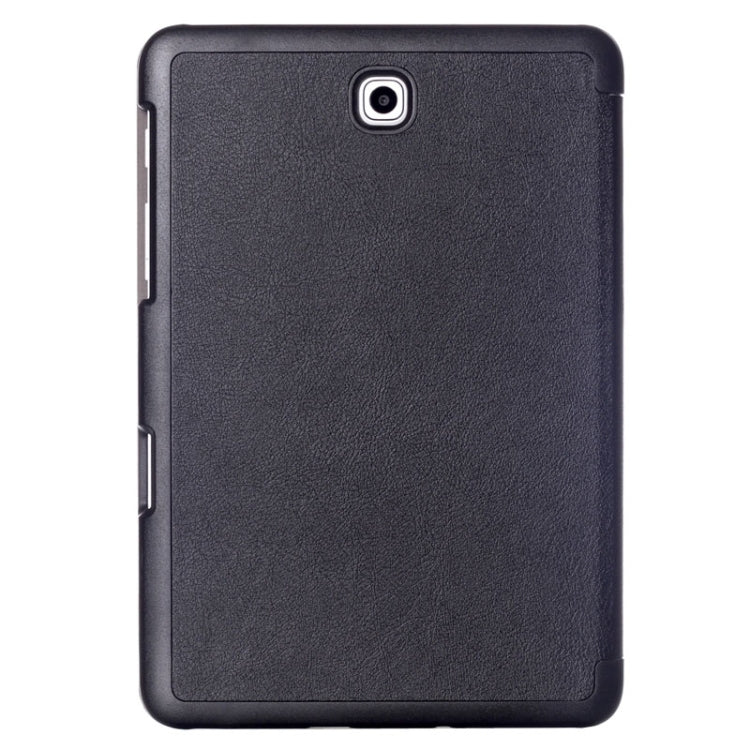Custer Texture Horizontal Flip Leather Case with 3-folding Holder for Galaxy Tab S2 8.0 / T715
