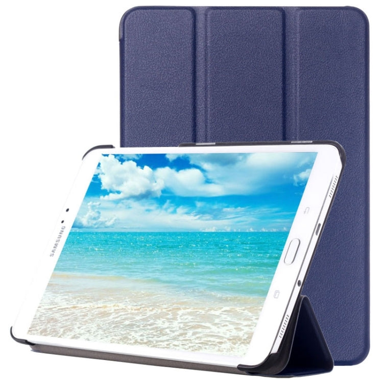Custer Texture Horizontal Flip Leather Case with 3-folding Holder for Galaxy Tab S2 8.0 / T715