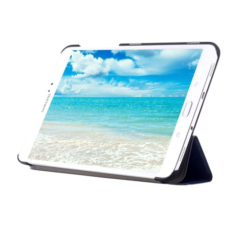 Custer Texture Horizontal Flip Leather Case with 3-folding Holder for Galaxy Tab S2 8.0 / T715