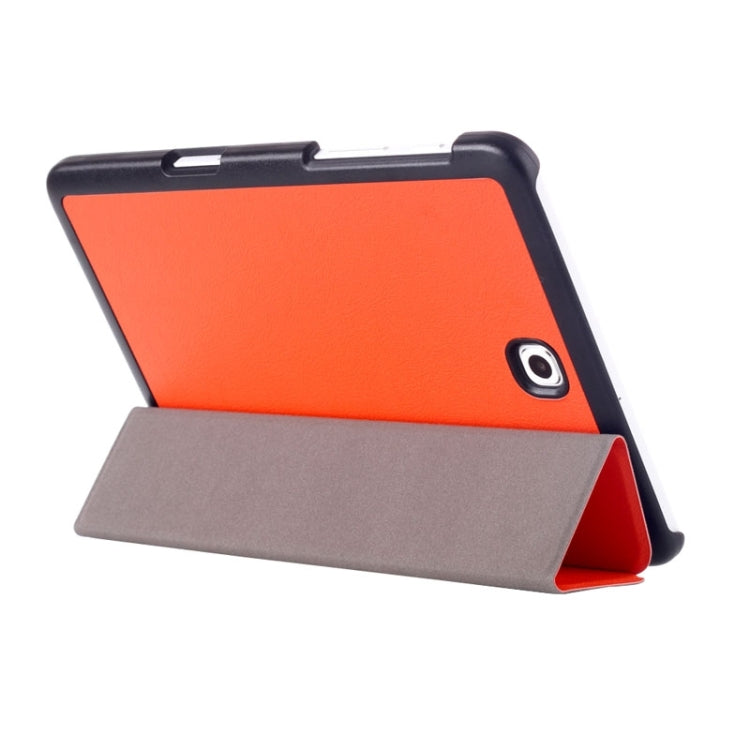 Custer Texture Horizontal Flip Leather Case with 3-folding Holder for Galaxy Tab S2 8.0 / T715