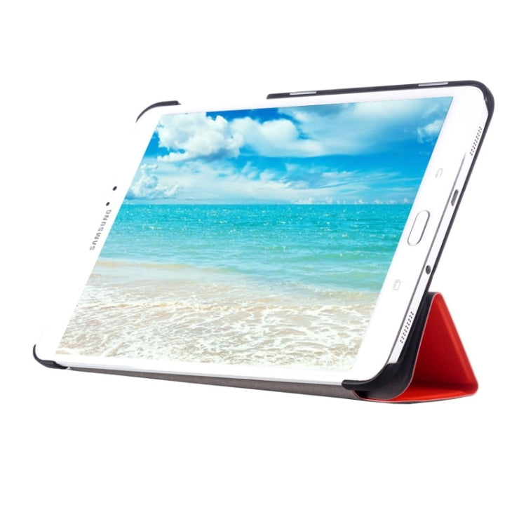 Custer Texture Horizontal Flip Leather Case with 3-folding Holder for Galaxy Tab S2 8.0 / T715