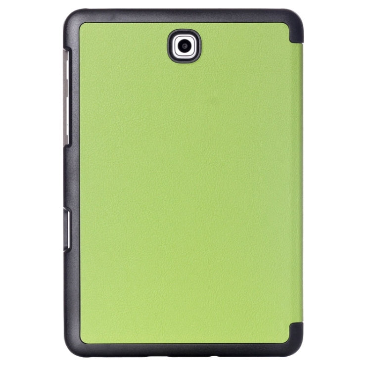 Custer Texture Horizontal Flip Leather Case with 3-folding Holder for Galaxy Tab S2 8.0 / T715