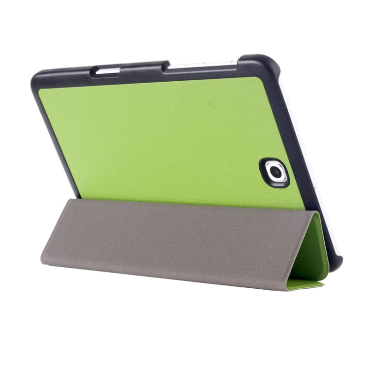 Custer Texture Horizontal Flip Leather Case with 3-folding Holder for Galaxy Tab S2 8.0 / T715