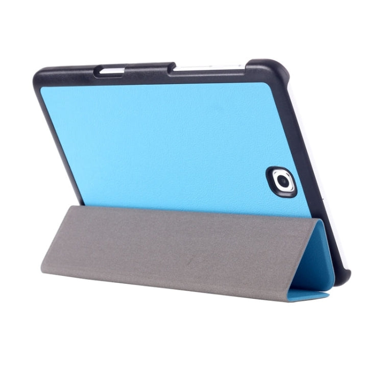 Custer Texture Horizontal Flip Leather Case with 3-folding Holder for Galaxy Tab S2 8.0 / T715