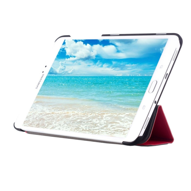Custer Texture Horizontal Flip Leather Case with 3-folding Holder for Galaxy Tab S2 8.0 / T715