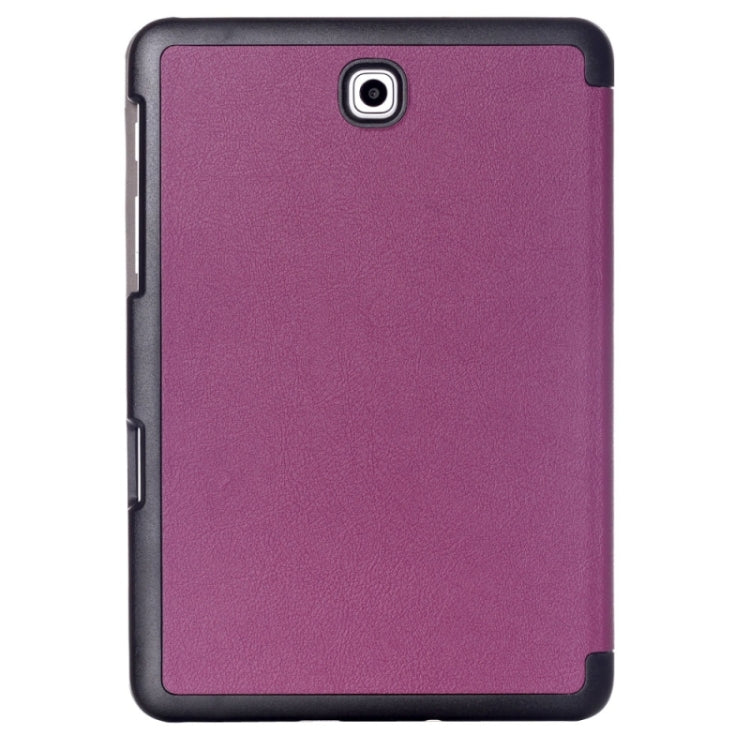 Custer Texture Horizontal Flip Leather Case with 3-folding Holder for Galaxy Tab S2 8.0 / T715